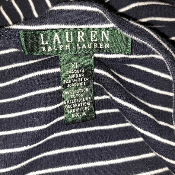 Lauren Ralph Lauren striped blouse size XL - Picture 7 of 7